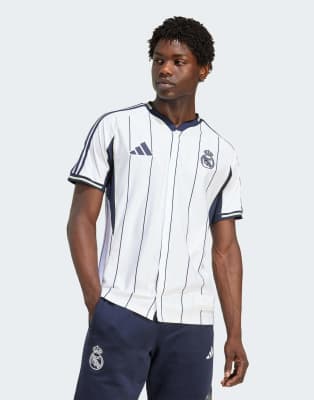adidas Originals – Real Madrid – US Pack – Vit och bläckblå tröja | ASOS