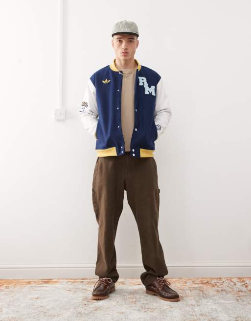adidas Originals Real Madrid VRCT jacket in blue | ASOS
