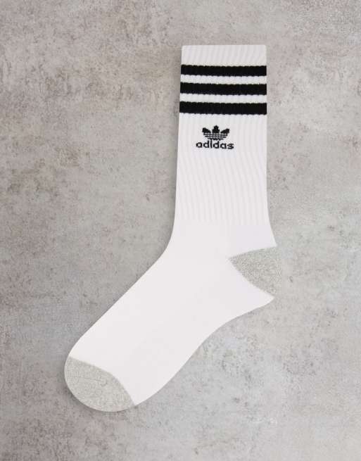 Three-stripe recycled polyester athletic sock Set of 3, Adidas Originals, Shop Women's Socks Online