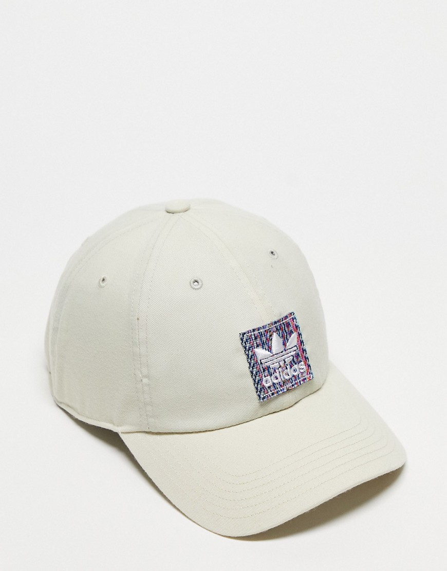 Adidas Originals recyled Webbing 1.5 strapback cap in beige-Neutral