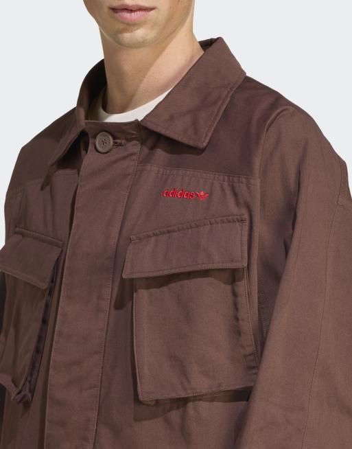 adidas Originals Regular fit jacket in auburn, 3 of 4