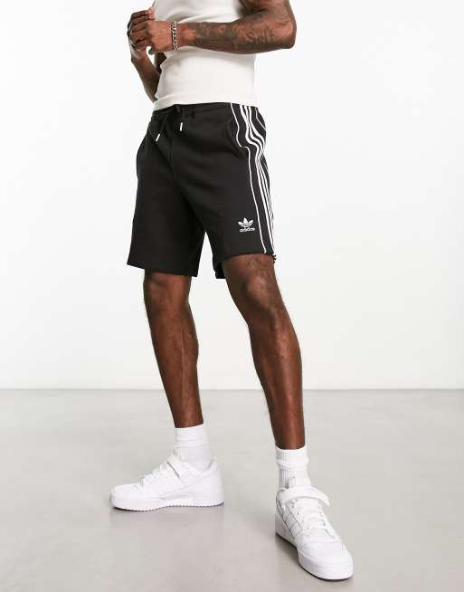 Black adidas originals store shorts