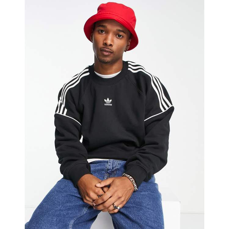 Adidas logo clearance crew neck sweatshirt