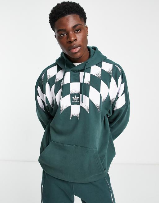 adidas Originals Rekive graphic detail hoodie in green | ASOS