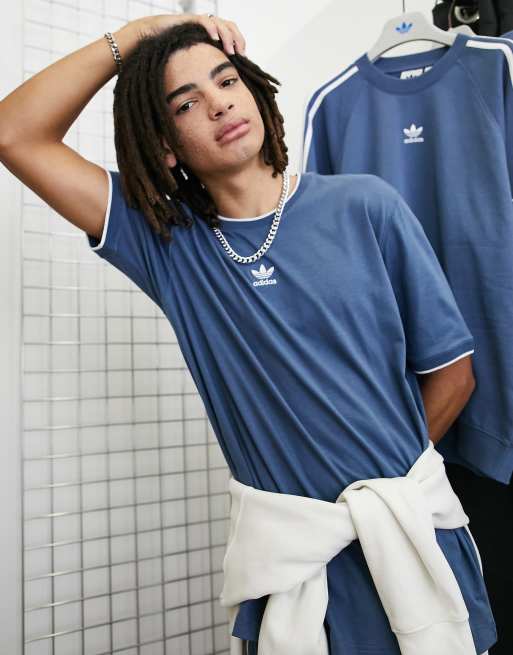 adidas Originals Rekive T shirt in blue ASOS