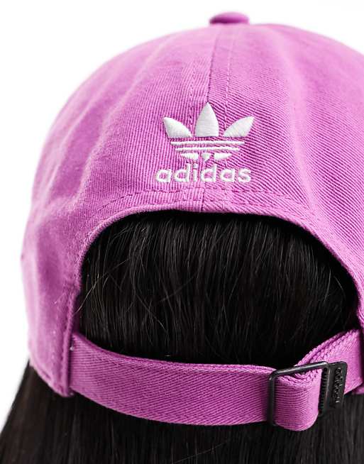 adidas Originals relaxed mini logo cap in purple | ASOS adidas Originals relaxed mini logo cap in purple | ASOS
