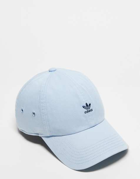 adidas Originals relaxed mini logo strapback in light blue - view 1