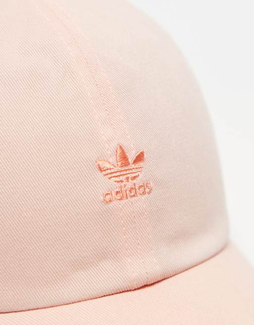 adidas Originals relaxed mini logo strapback in light pink, 2 of 3