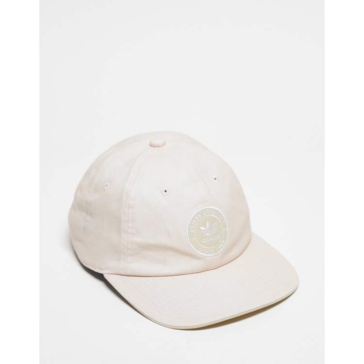 adidas Originals Relaxed Resort strapback cap in light pink ASOS