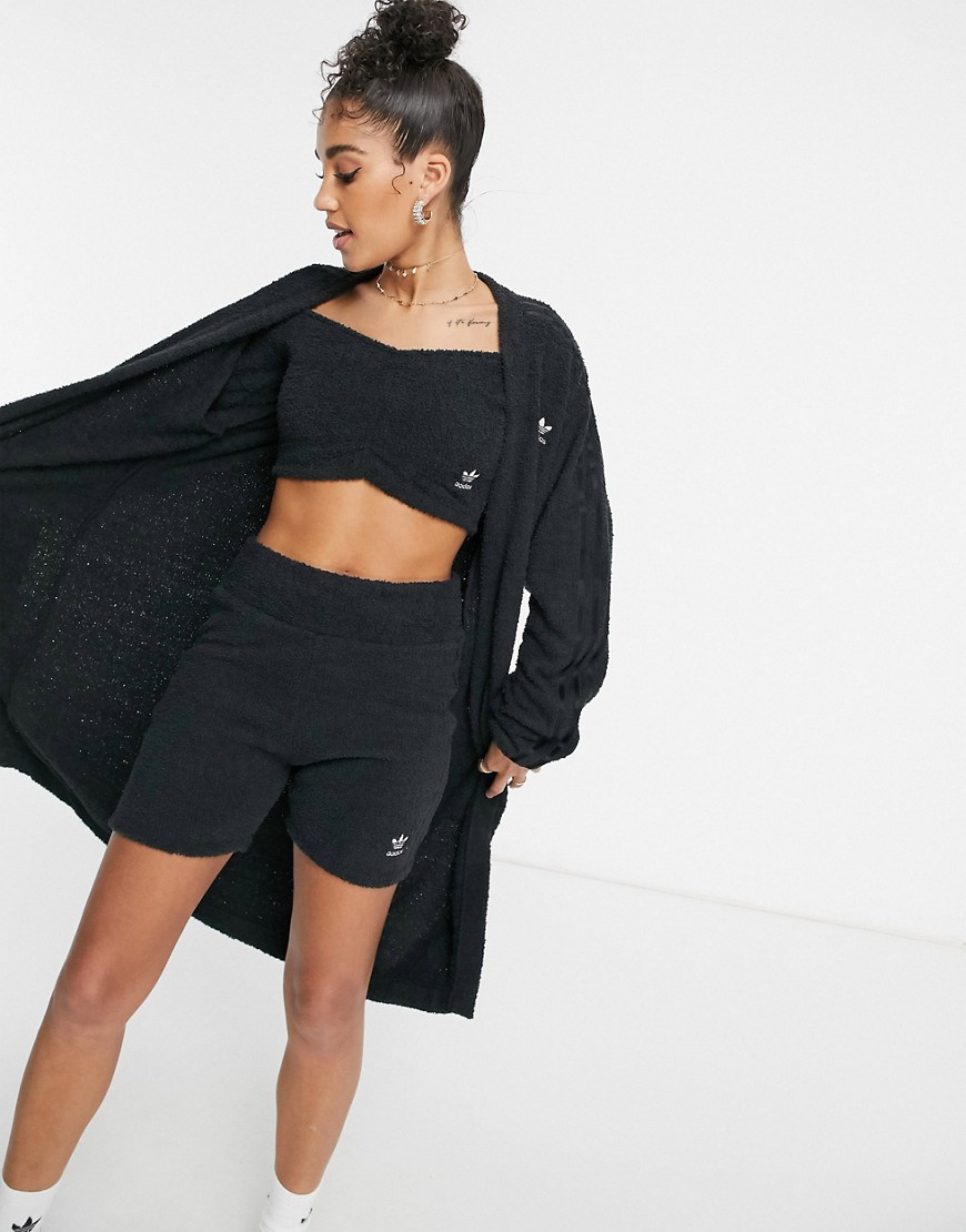 Adidas Originals - 'Relaxed Risqué' - Donzig gebreid oversized vest in zwart