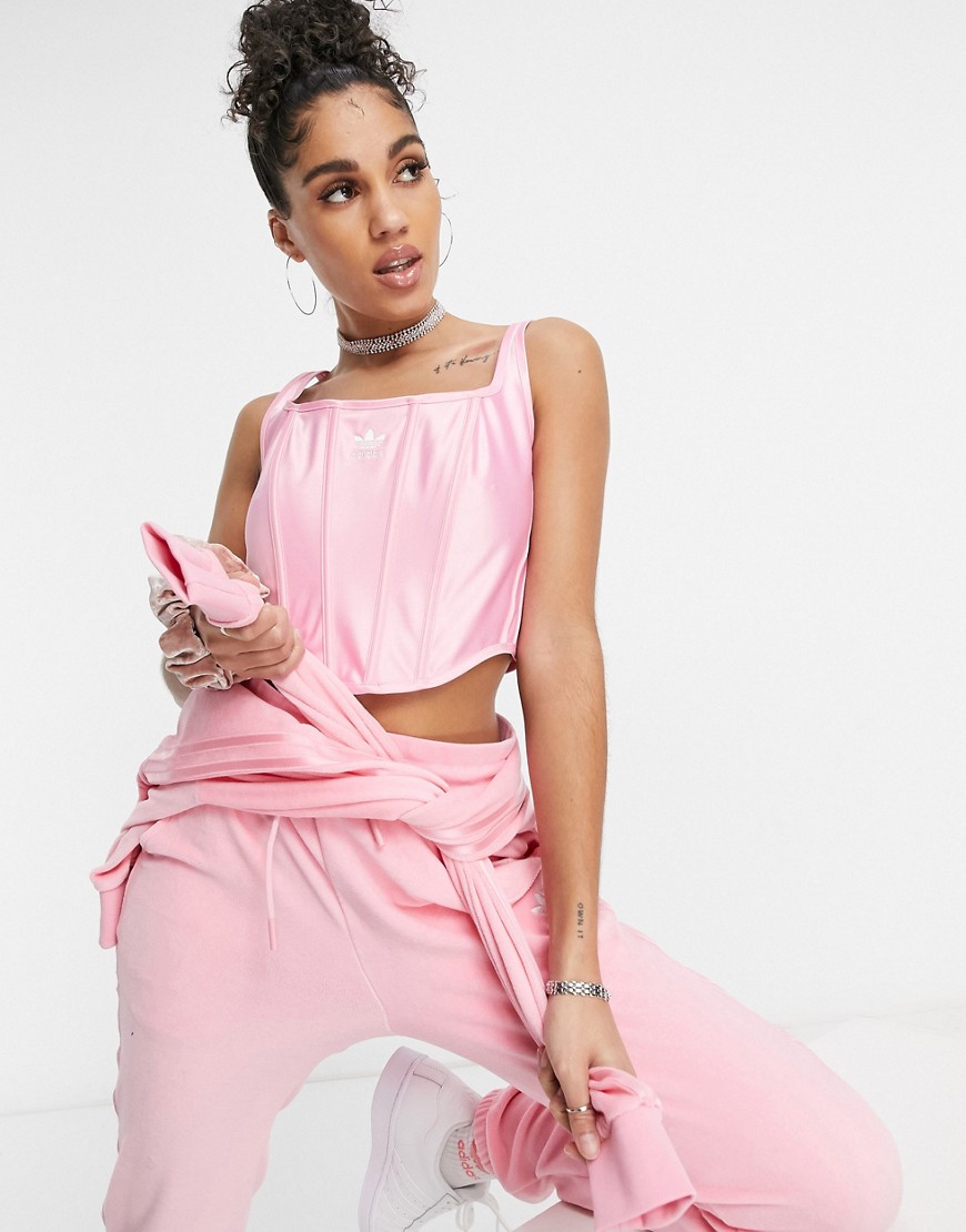 Adidas Originals - 'Relaxed Risqué' - Korset met satijnlook in roze