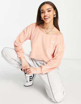 blush adidas sweatshirt