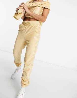 beige adidas sweatpants