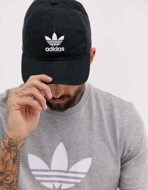 snapback cap black Originals in | adidas Relaxed ASOS