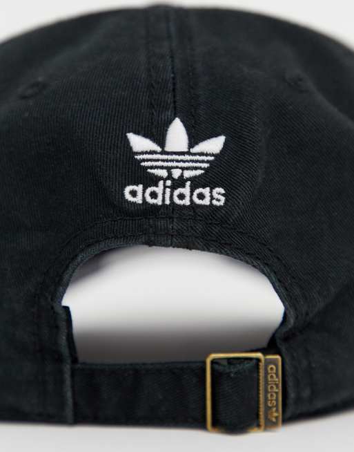 adidas Originals Relaxed snapback cap in black