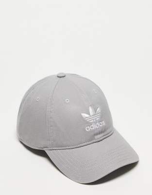 Relaxed snapback cap in gray