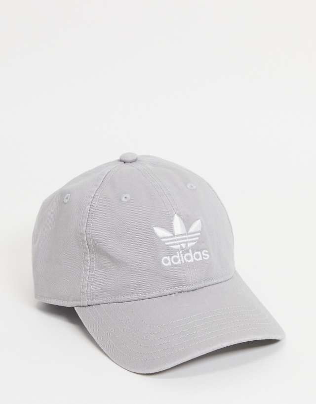 adidas Originals relaxed strapback cap in gray