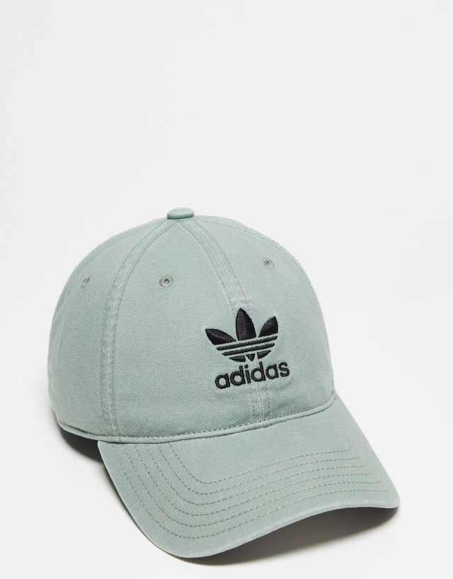 adidas Originals Relaxed Strapback cap in green