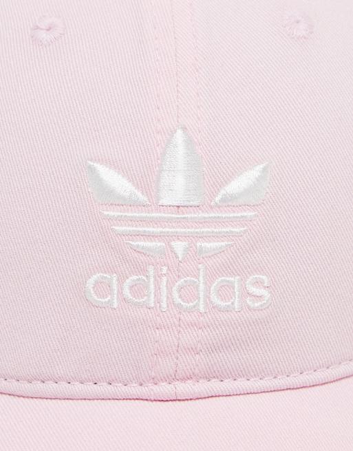 adidas Originals Relaxed Strapback cap in light pink, 2 of 4
