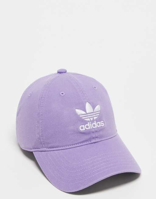 adidas Originals Relaxed Strapback cap in lilac | ASOS