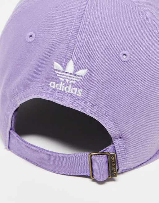 adidas Originals Relaxed Strapback cap in lilac | ASOS