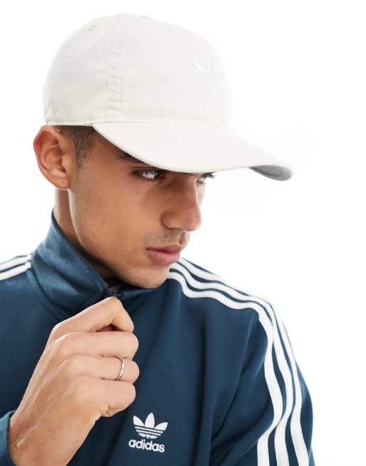 adidas Originals Relaxed Strapback hat in beige ASOS