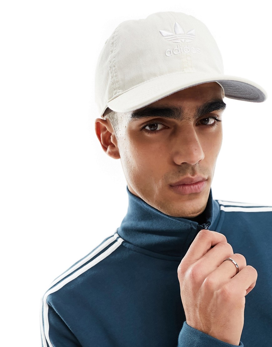 Adidas Originals Relaxed Strapback In Beige-neutral