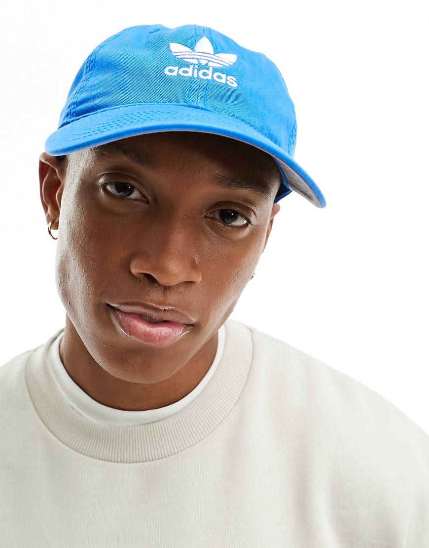 Adidas Originals Relaxed Strapback In Blue