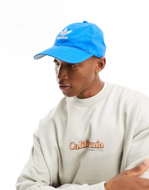 adidas Originals relaxed strapback in blue, 3 of 4