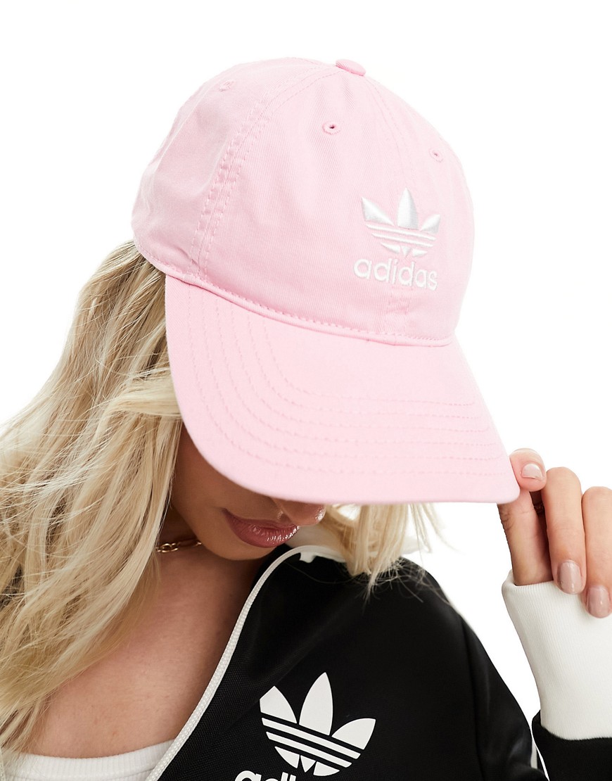 Adidas Originals Relaxed Strapback In Pink