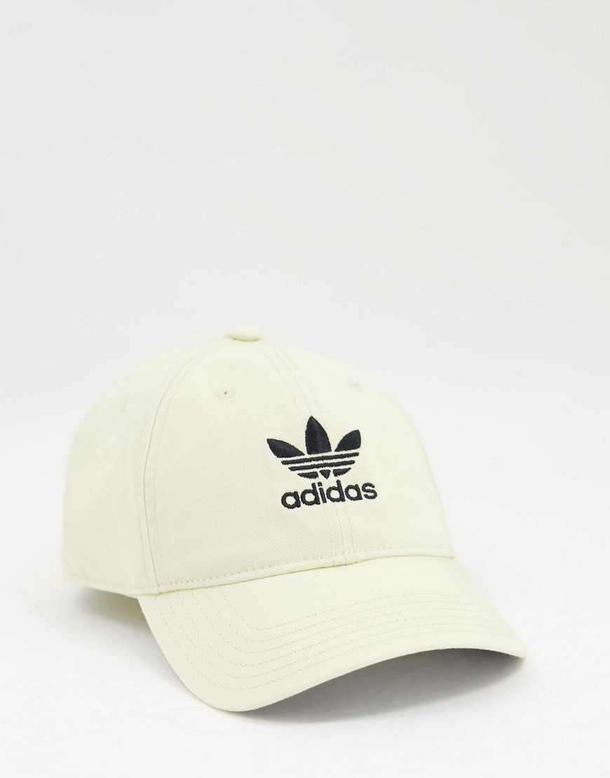 Adidas Originals relaxed strapback in sand-Neutral