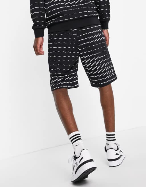 adidas originals fleece logo shorts