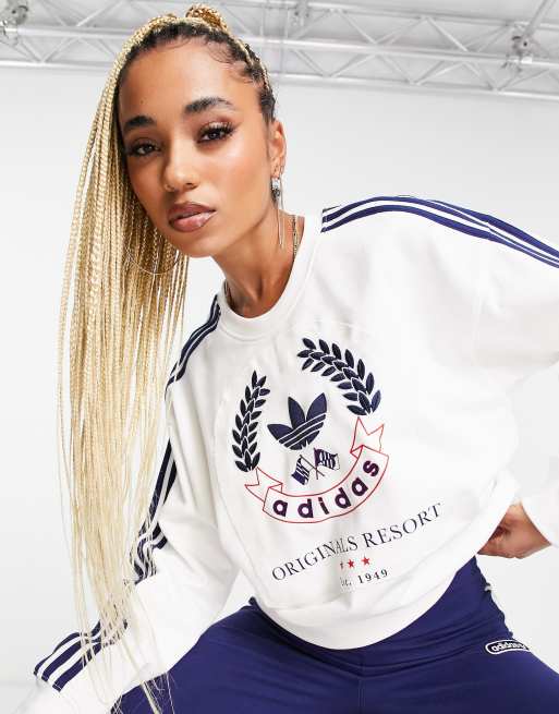 adidas Originals - Resort - Blå sweatshirt 