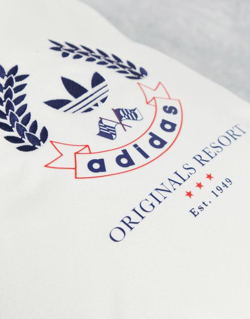 adidas Originals resort bucket backpack in off white | ASOS