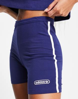 adidas Originals resort legging shorts in navy - ASOS Price Checker