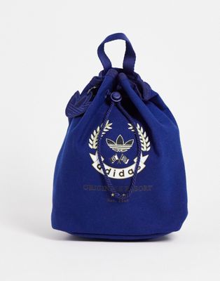 adidas Originals resort mini backpack in navy