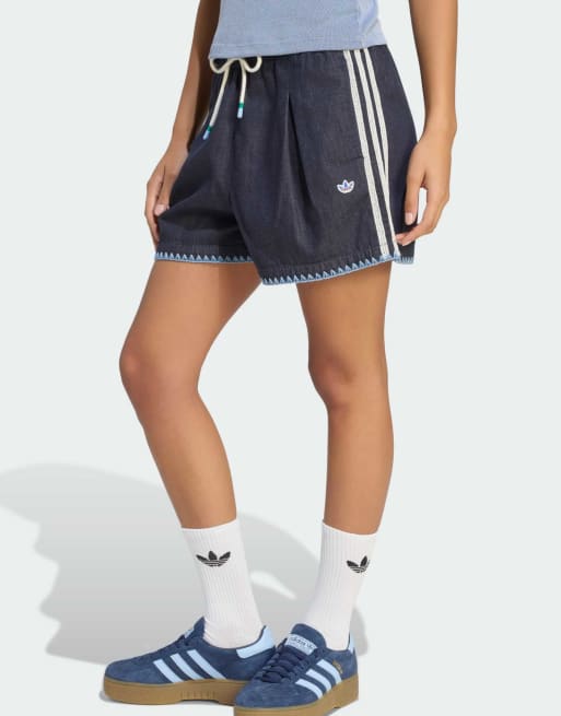 adidas Originals – Resort S – Jeansshorts in Indigoblau, 2 von 4