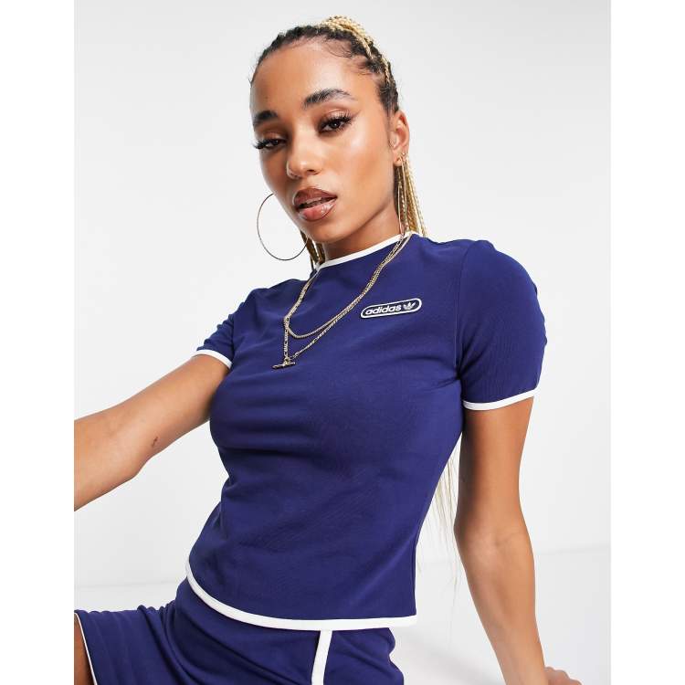 Adidas navy top clearance