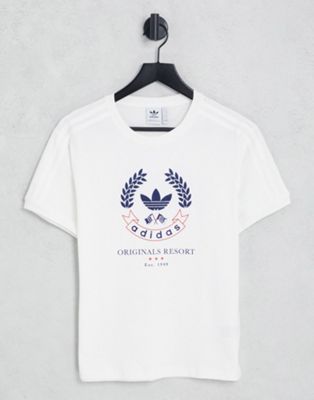 adidas Originals resort t-shirt in white