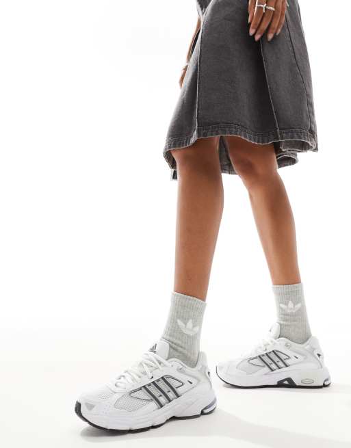 Adidas Originals Response CL Sneakers bianche grigie e argento ASOS