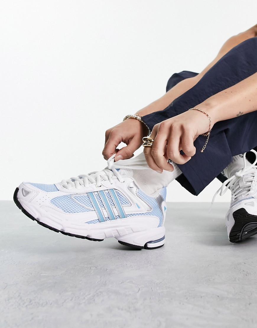 adidas Originals Response CL trainers in white and blue