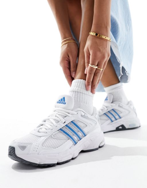 adidas Originals Response CL trainers in white and blue