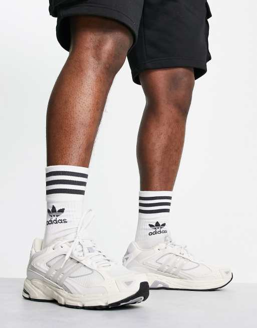 asos adidas white trainers