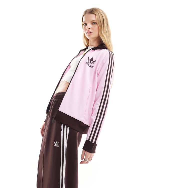 Superstar track jacket clearance pink