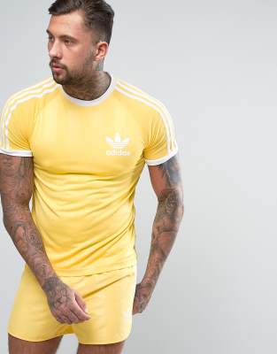 adidas california t shirt yellow