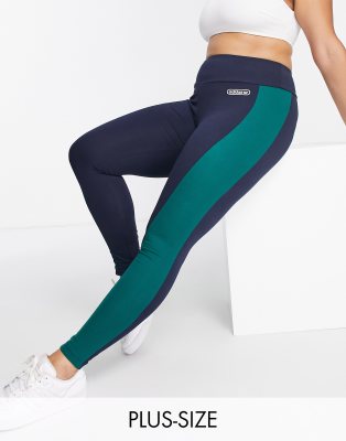 Shop Adidas Originals 'retro Luxury' Plus Leggings In Navy