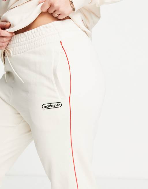 Adidas white jogging online pants