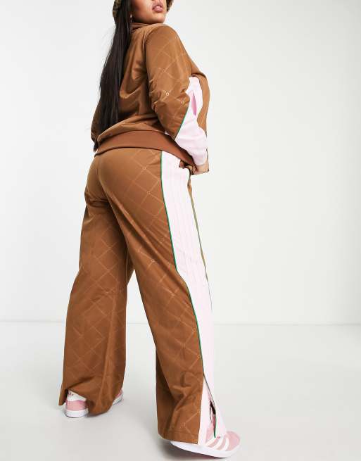 adidas Oversized Track Pants - Brown