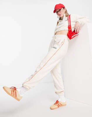 Adidas Originals 'retro Luxury' Sweatpants In White