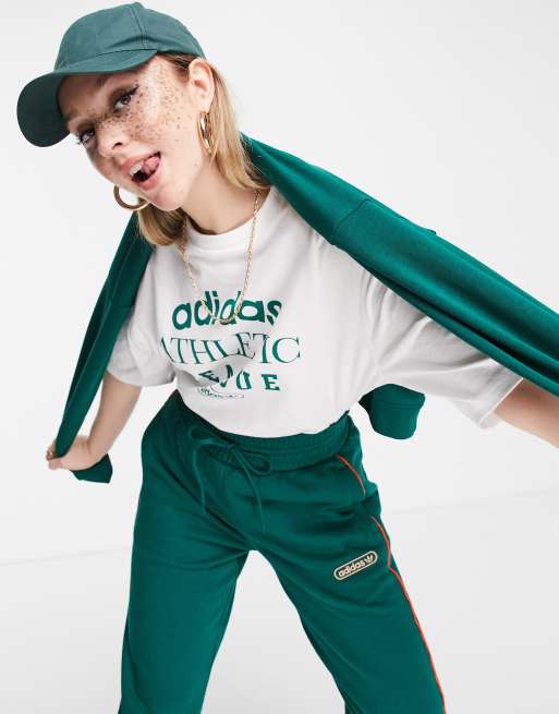 adidas Originals - 'Retro Luxury' - T-shirt met slogan in wit